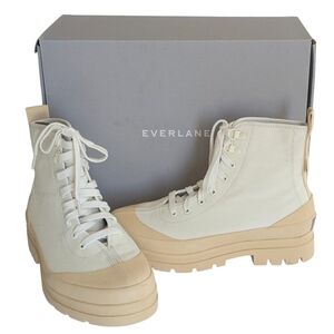 Everlane Canvas Utility Boots Size 7